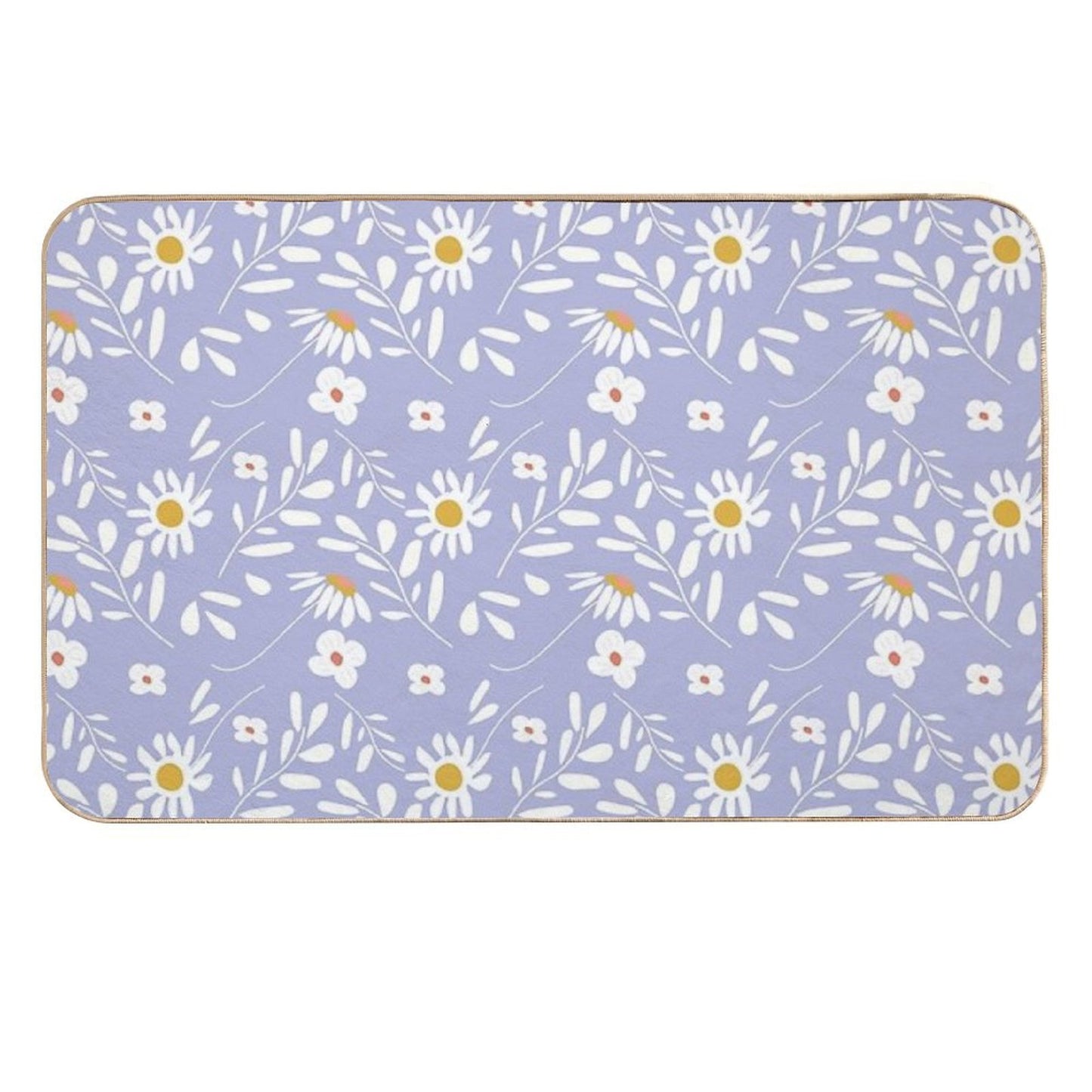Moroccan Floral  Fade-Resistant Bath Mat