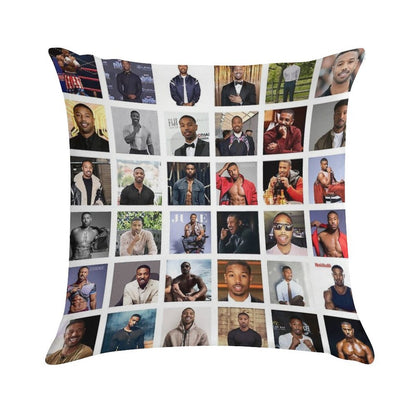 Michael B Jordan Soft Reinforced Edging Throw Pillow