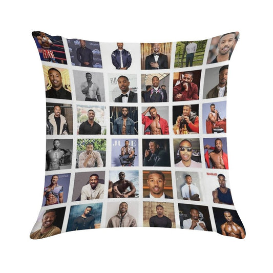 Michael B Jordan Soft Reinforced Edging Throw Pillow