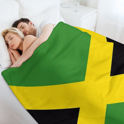 Jamaica Flag Quick-dry Throw Blanket