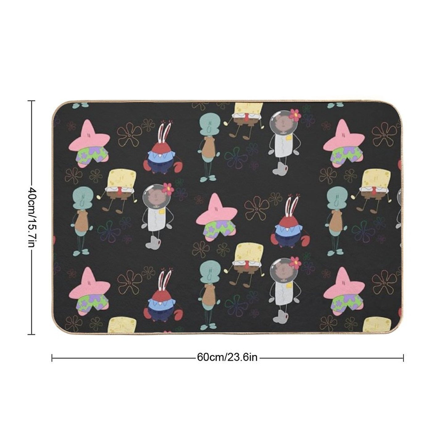 Spongebob Characters  High-Traffic Bath Mat