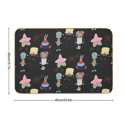 Spongebob Characters  High-Traffic Bath Mat