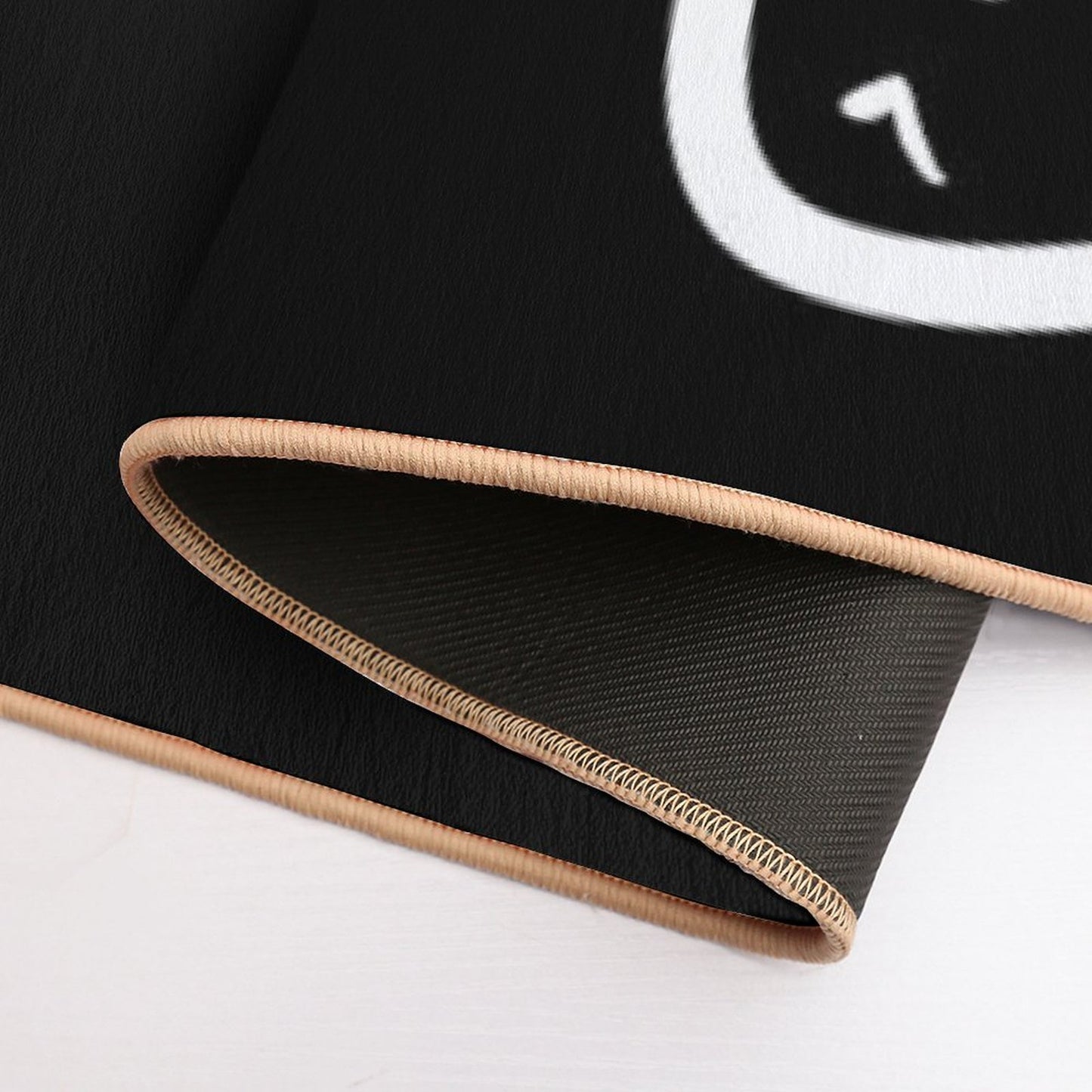 Funny Minimalist Heno Heno Moheji Face Design – Japanese Hiragana Art  Non-Slip Bath Mat