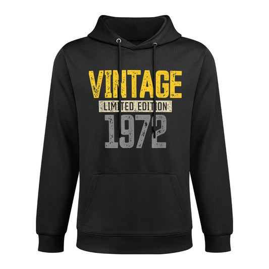 50th Birthdays Men Women Vintage 1972 50th Birthday Shape Retention Hoodie