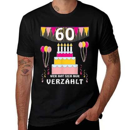 60th Birthday Cake 60th Birthday  Slim-fit Cut T-Shirt