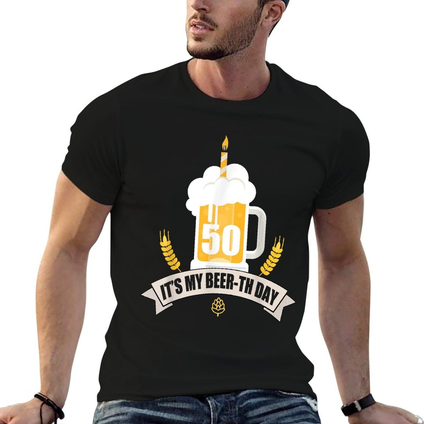50th Birthday Its My Beer-th Day Funny Beer  Durable T-Shirt