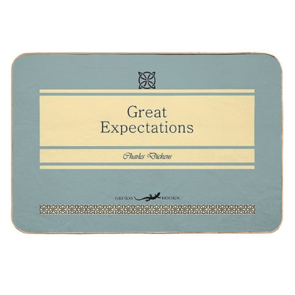 Great Expectations Retro Book Cover  Long-Lasting Bath Mat