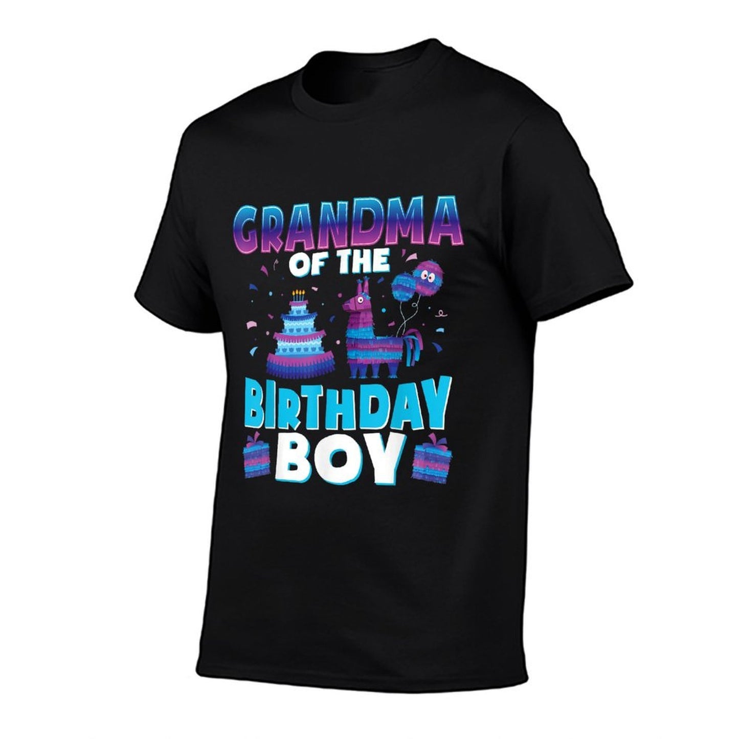 Grandma Birthday Boy Llama Pinata Party Matching Family  Versatile T-Shirt