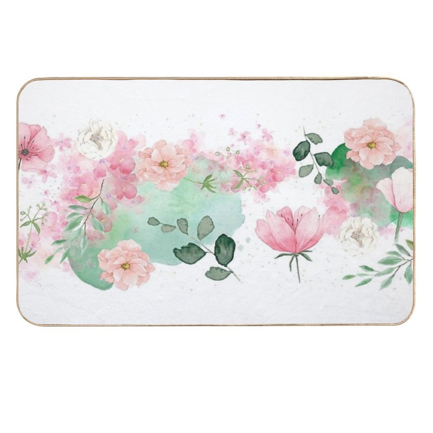 Spring Florals  Slip-Resistant Bath Mat