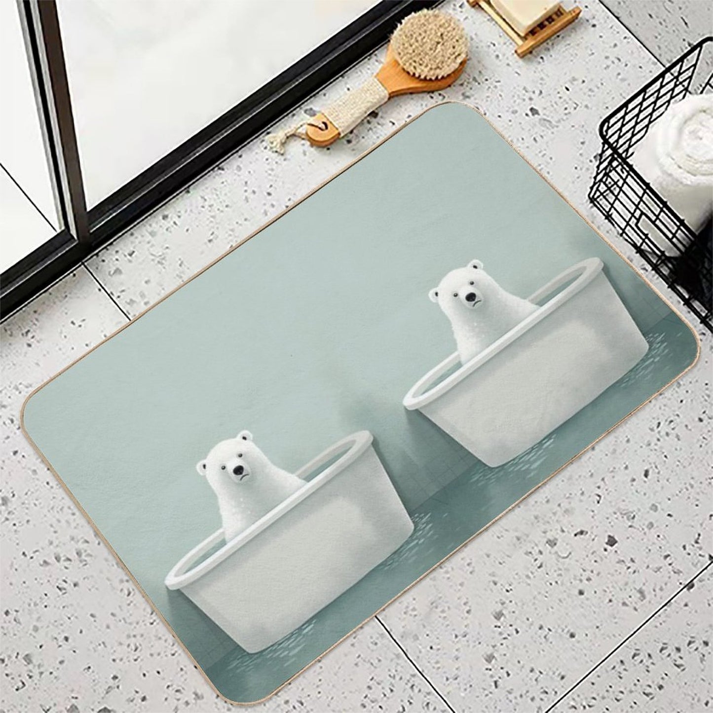 Cartoon World of Fantasy Humor And Absurdity  Toxin-Free Bath Mat