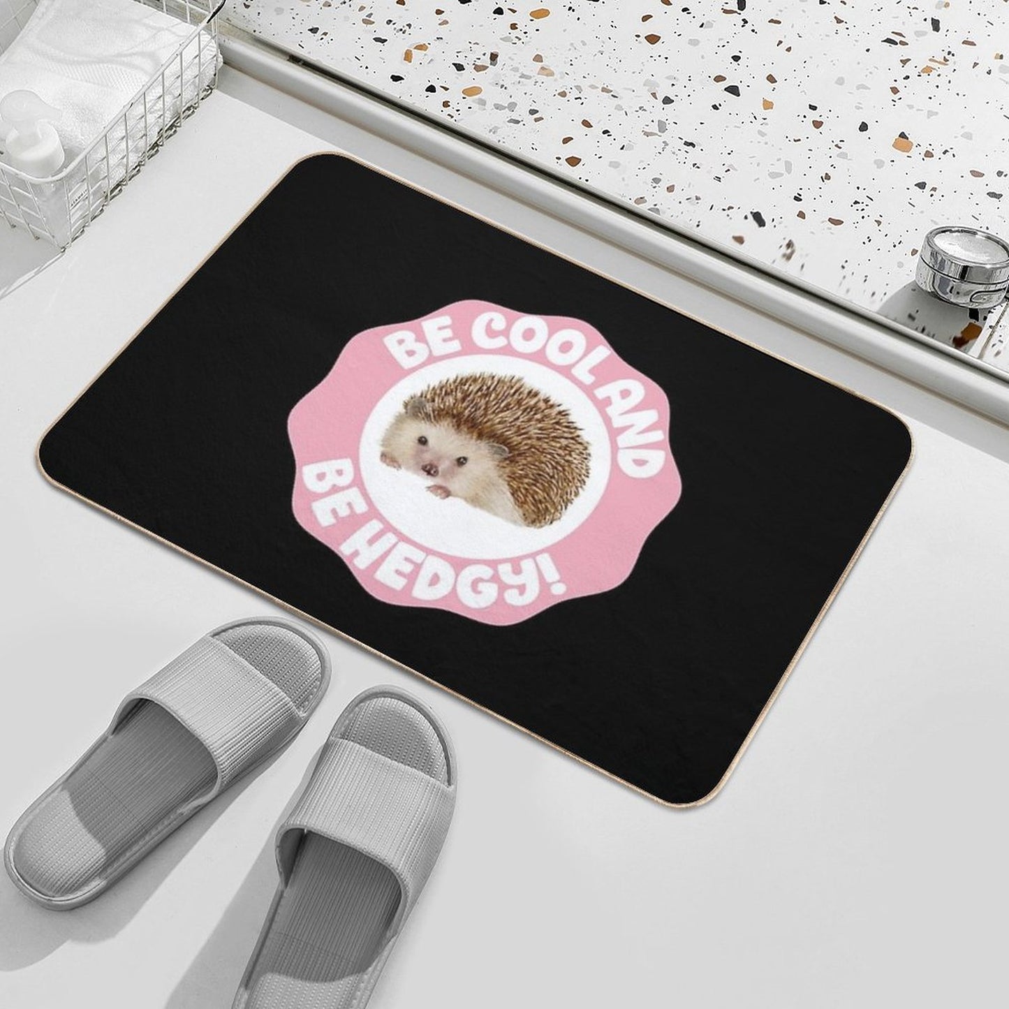 Be Cool And Be Hedgy!  High-Traffic Bath Mat