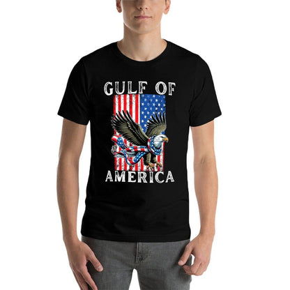 Gulf of USA America Mexico Gulf Est 2025 US American Flag  Tagless Design T-Shirt