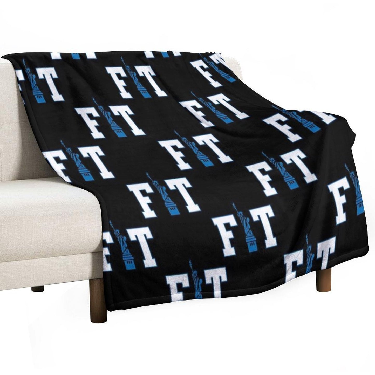 Fashion Institute of Technology New York City Skyline FIT NYC Travel-friendly Throw Blanket