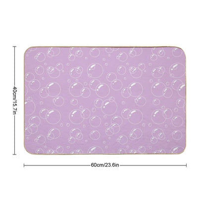 Pink Bubble Pattern  Dirt-Trapping Bath Mat