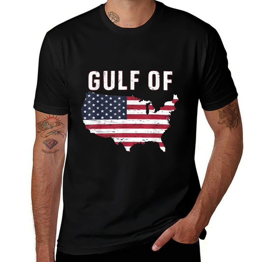Gulf of United States of America USA Flag Durable T-Shirt
