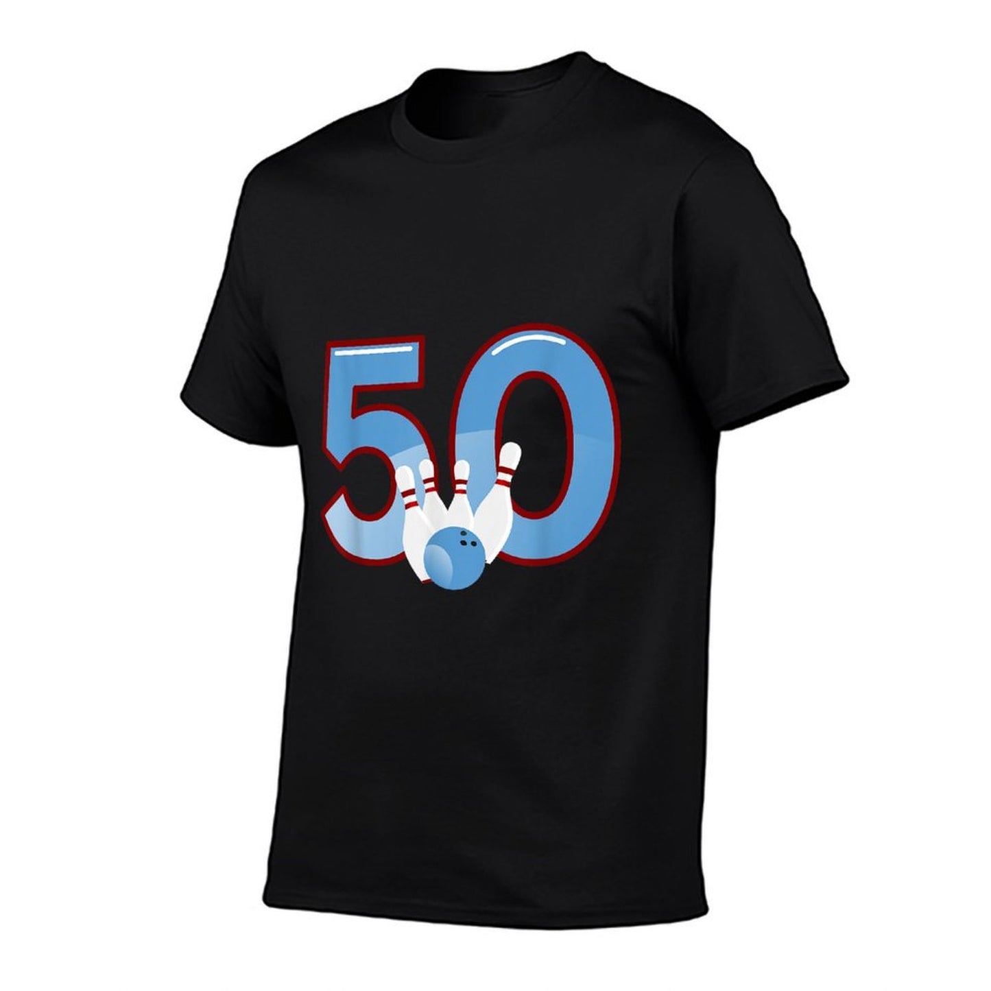 Happy 50th Birthday 50 Bowling Gift Apparel  Wrinkle-resistant T-Shirt