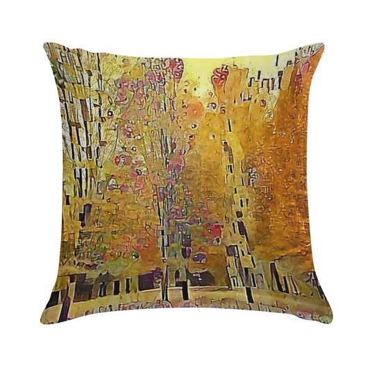 Klimt Trees Soft Luxury Feel Throw Pillow