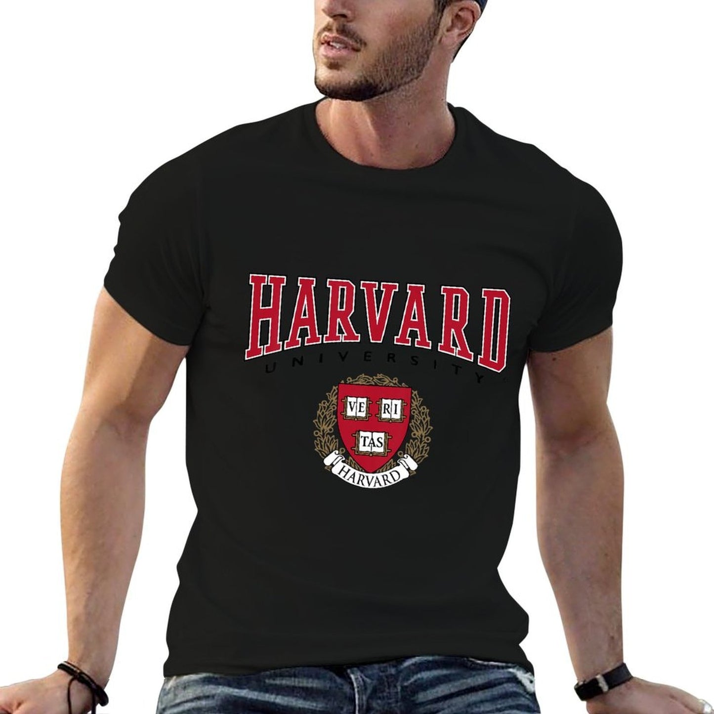 Kids Harvard University Veritas Red Crest Kids  Trendy Pattern T-Shirt