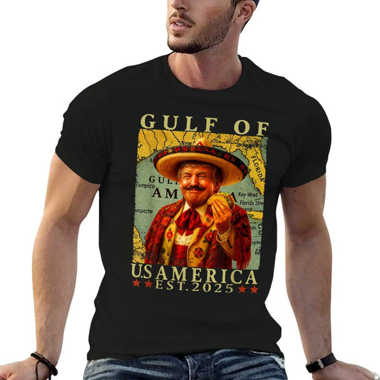 Retro Gulf Of USA America Mexico Trump Mexico Taco Funny Affordable Price T-Shirt