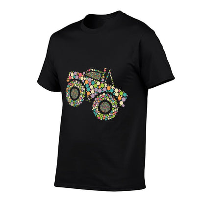 Polka Dot Monster Truck Funny Dot Day  Polyester Blend T-Shirt