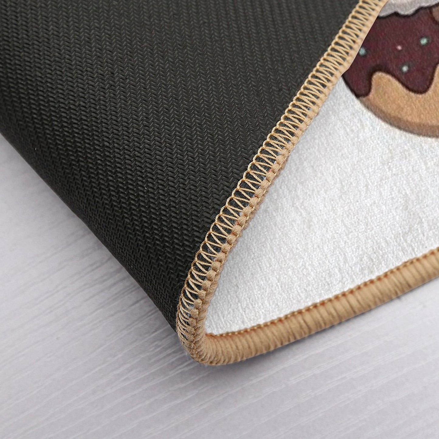 Donut Disturb - Kawaii Alpaca Meditation  Pet-Safe Bath Mat