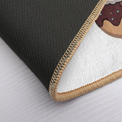 Donut Disturb - Kawaii Alpaca Meditation  Pet-Safe Bath Mat