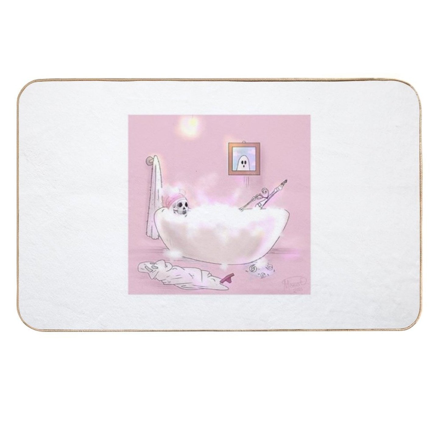 Ghost's SpaDay  Repositionable Bath Mat