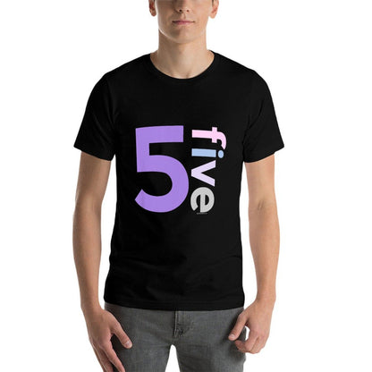 Kids 5th Birthday Girl 5 Five Year Old Party Idea Age 5  Cotton T-Shirt