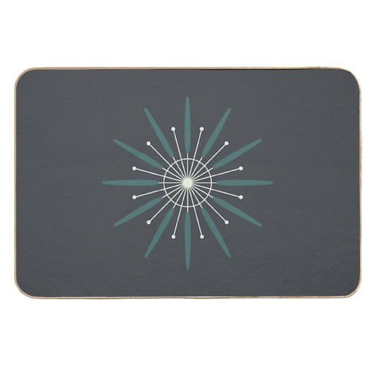 Mid-Mod Starburst  Pet-Safe Bath Mat