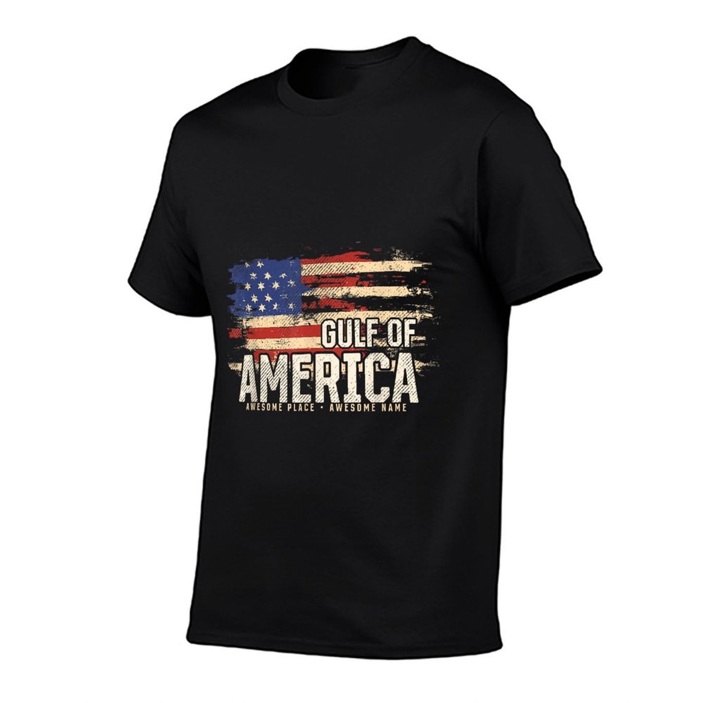 America&#39;s Gulf of USA Grunge Patriotic Wrinkle-resistant T-Shirt