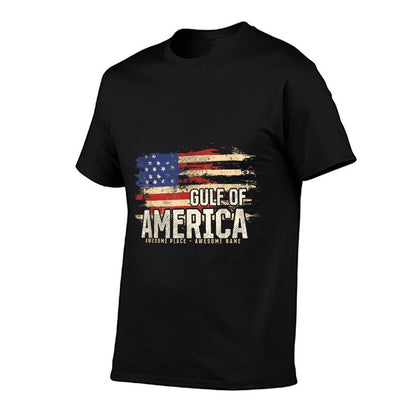 America&#39;s Gulf of USA Grunge Patriotic Wrinkle-resistant T-Shirt