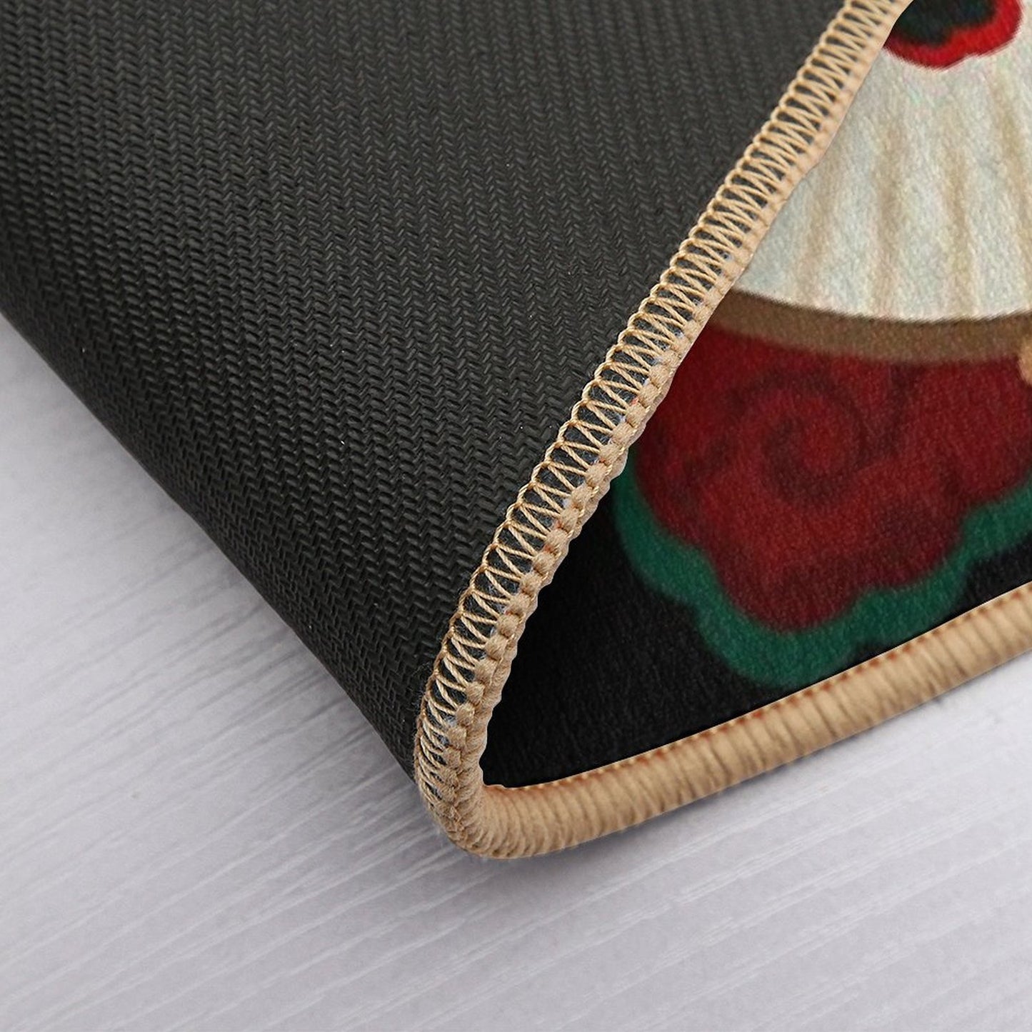 Butterfly Goldfish - Black  Versatile Bath Mat