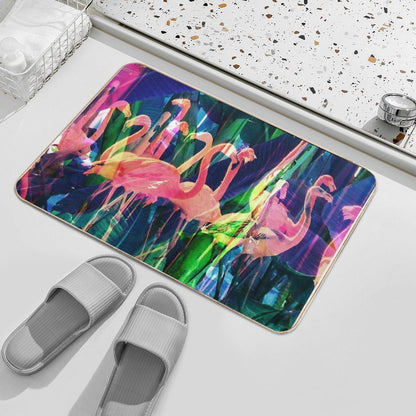 Flamingo Dance  Rapid-Drying Bath Mat