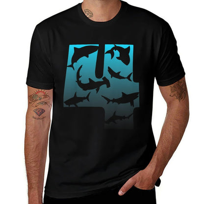 Kids Shark 4th Birthday Under Sea 4 Year Old Birthday Party Theme  Rolled Sleeves T-Shirt
