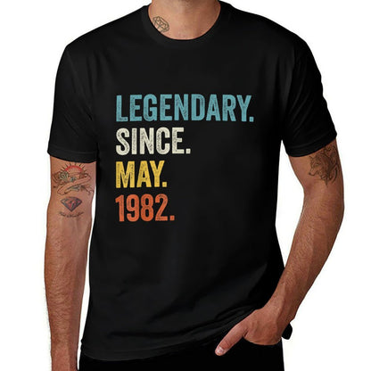 Legendary Since May 1982 40th Birthday  Slim-fit Cut T-Shirt