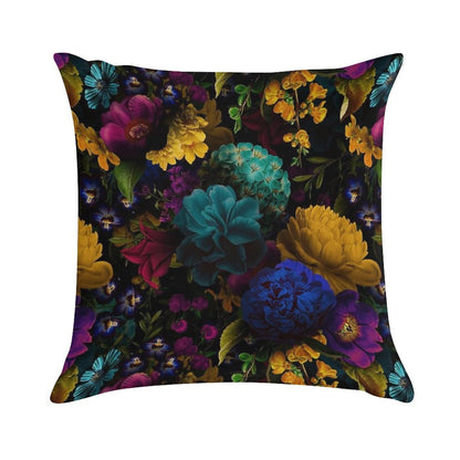 Mystical Night II Botanical Night Garden Nightgarden Soft Shrink-Resistant Throw Pillow