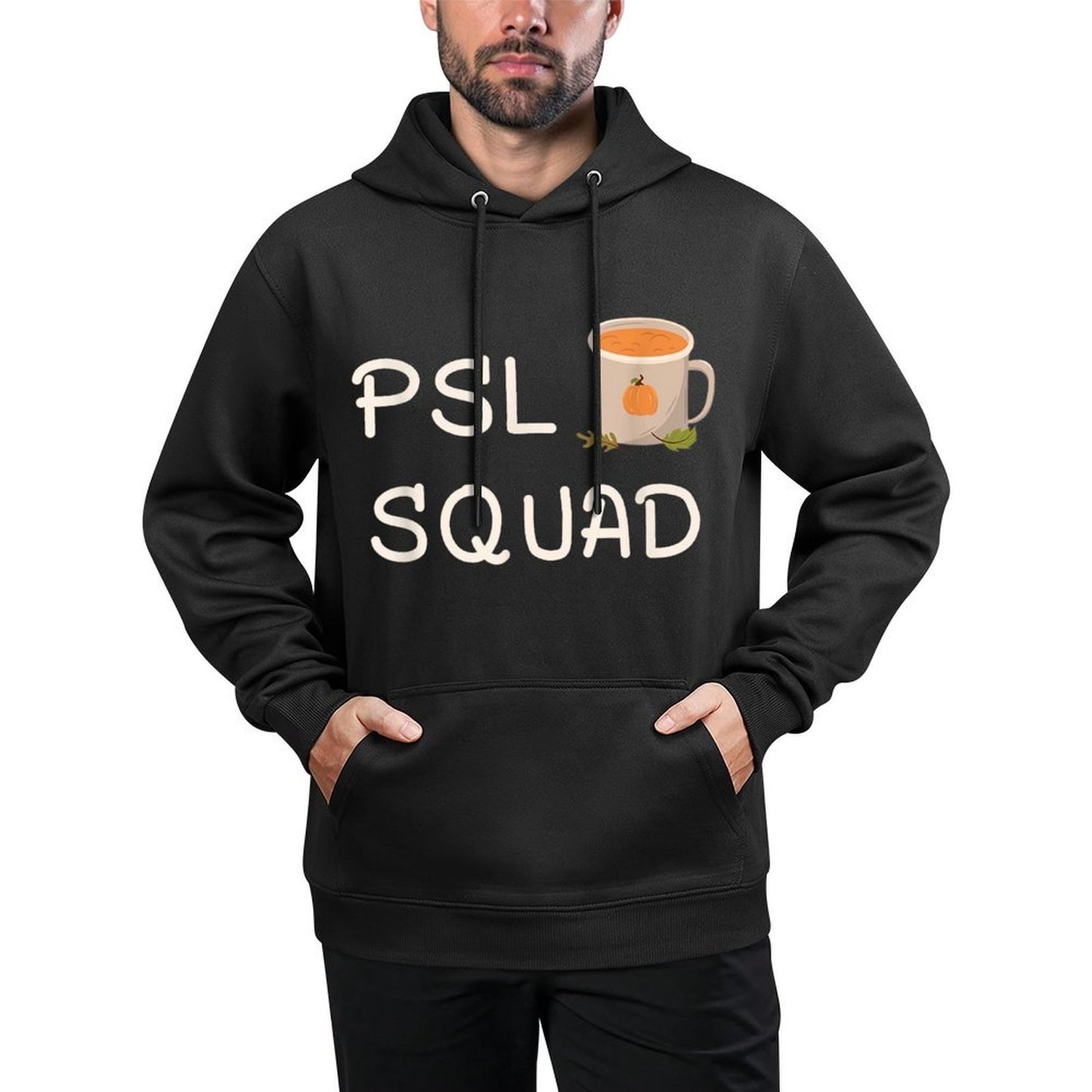 PSL Squad Pumpkin Spice Latte Lover Fall Autumn Halloween Customizable Surface Hoodie