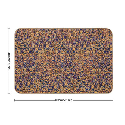 Copper Loops And Swirls Abstract  Pet-Safe Bath Mat