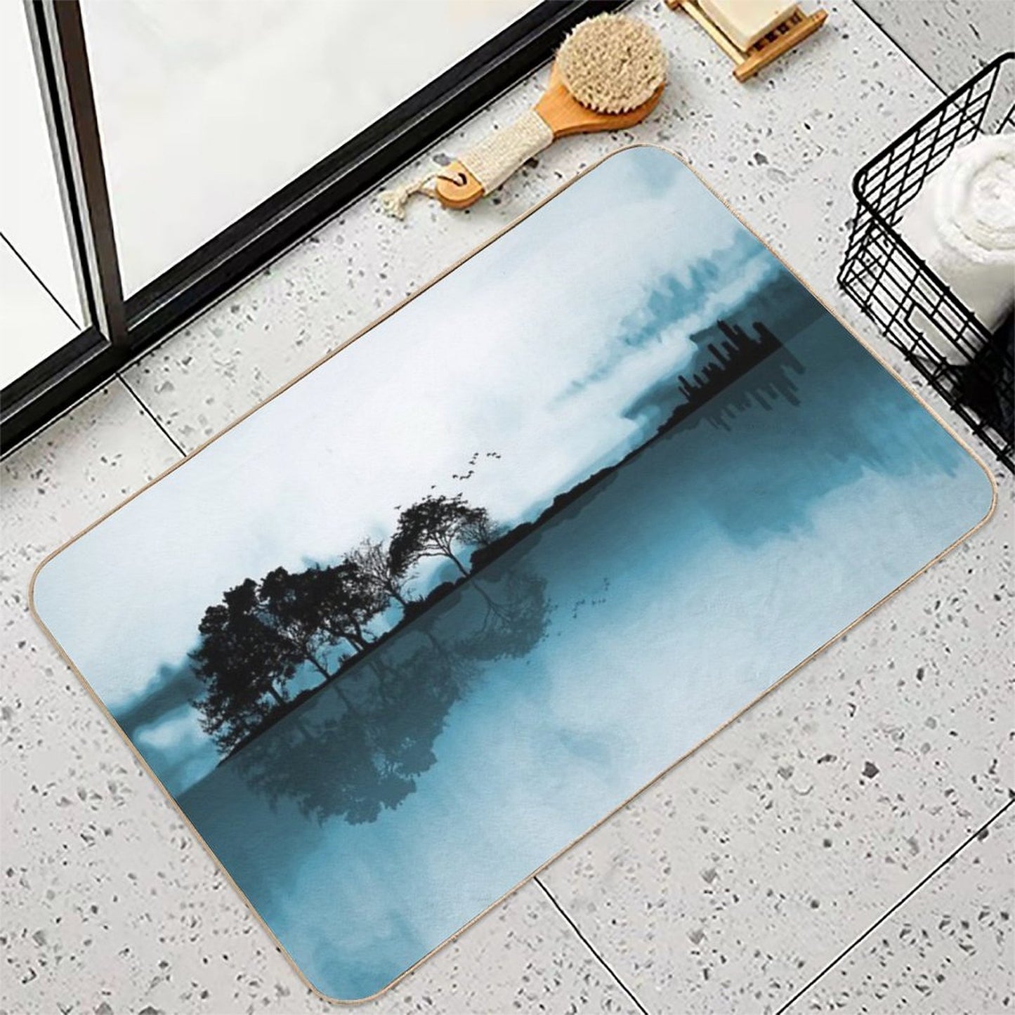Nature Guitar Blues  Long-Lasting Bath Mat