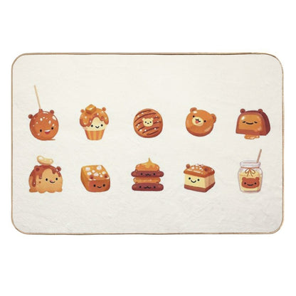 Salted Caramel Bear Durable Bath Mat