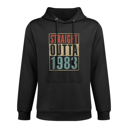 Straight Outta 1983 Funny 40th Birthday 41 Years Old Layering Staple Hoodie