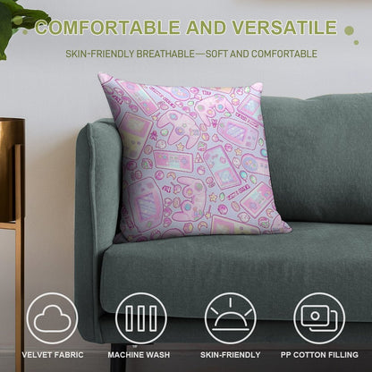 Game Over! Soft Shrink-Resistant Throw Pillow