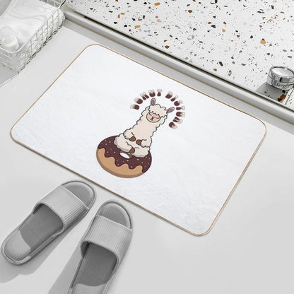 Donut Disturb - Kawaii Alpaca Meditation  Pet-Safe Bath Mat