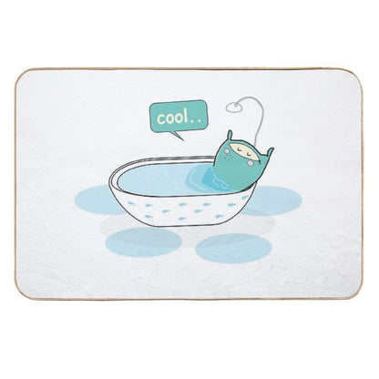 Pillow Summer Bathtub  Fade-Resistant Bath Mat