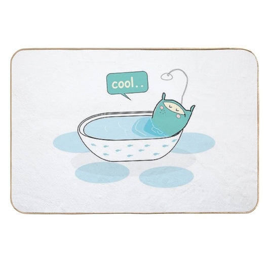Pillow Summer Bathtub  Fade-Resistant Bath Mat