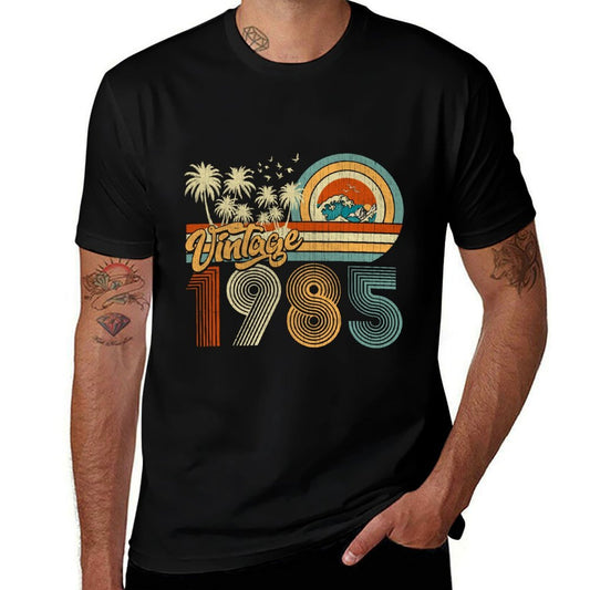 40 Year Old Vintage 1985 Retro 40th Birthday Gifts Men Women  Affordable Price T-Shirt