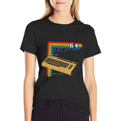 Retro Computer C64  Lightweight T-Shirt
