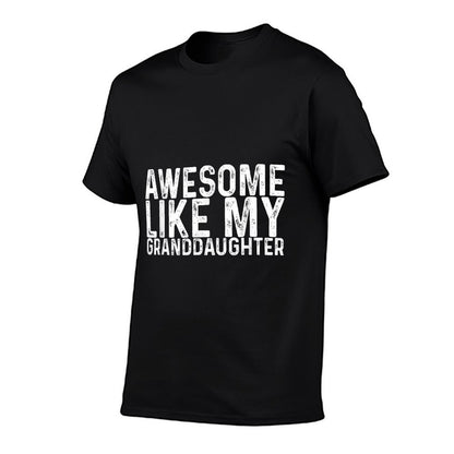 Awesome Like My Daughterss Unisex-Adults Black Small Modern Novelty  Durable T-Shirt