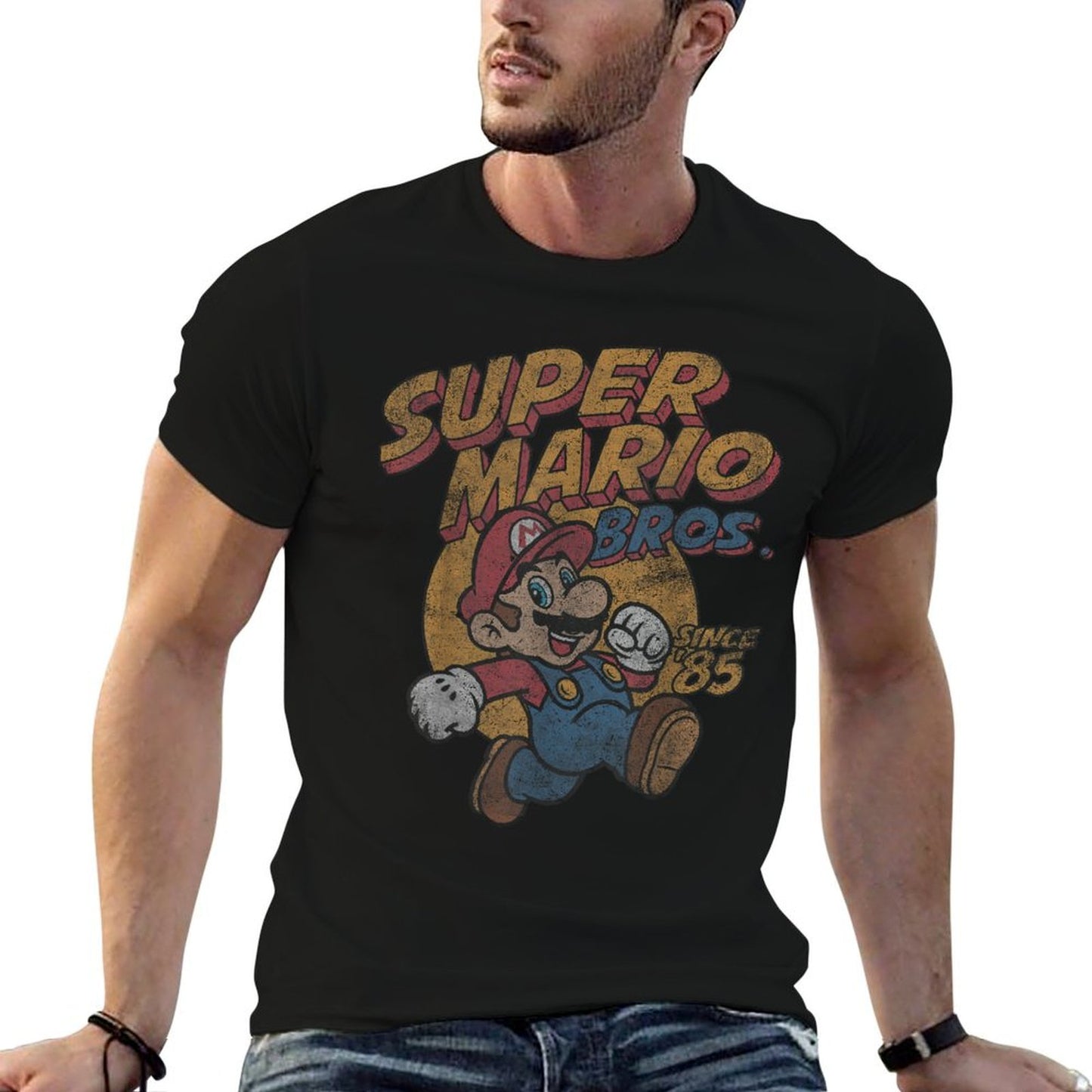 Super Mario Bros. Since '85 Vintage Poster Cotton T-Shirt