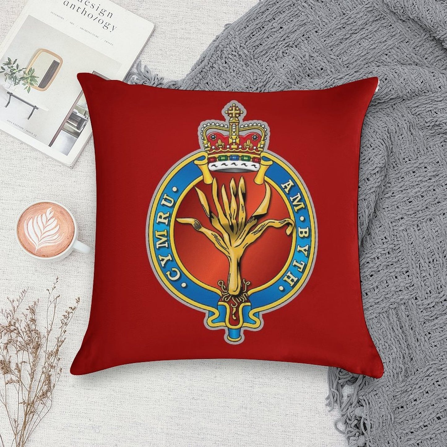 WELSH GUARDS Soft High-Density Material Throw Pillow